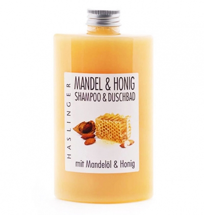 Šampon a sprchový gel HASLINGER Almond & Honey 200 ml