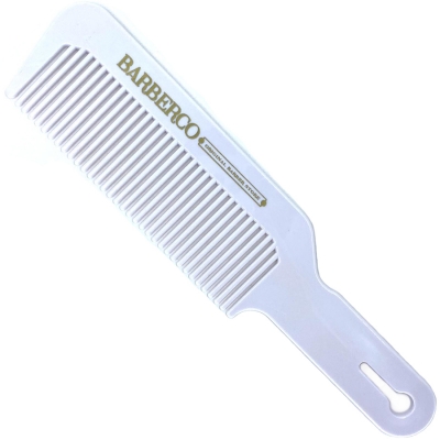 Hřeben na střihání vlasů BARBERCO Clipper comb Bílý