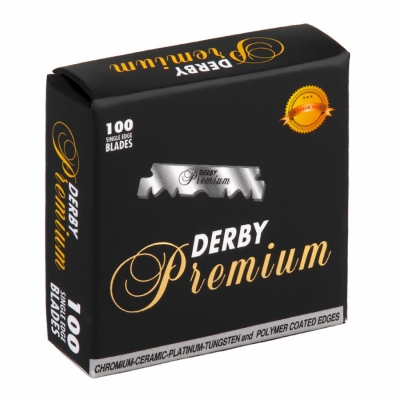 Poloviční žiletky na holení DERBY Premium Single edge 100 ks