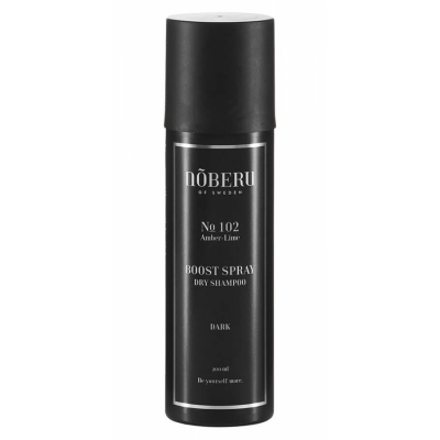Suchý šampon a matný pudr ve spreji NOBERU Boost spray dry shampoo Dark 200 ml