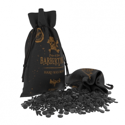 Depilační vosková zrnka BARBERTIME Hard wax beans Black 500 g