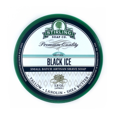 Mýdlo na holení STIRLING Shave soap Black ice 170 ml