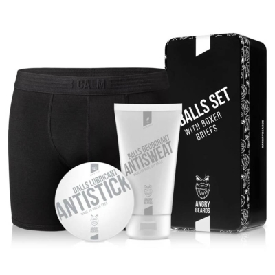 Dárková sada komplexní péče o kule + boxerky ANGRY BEARDS