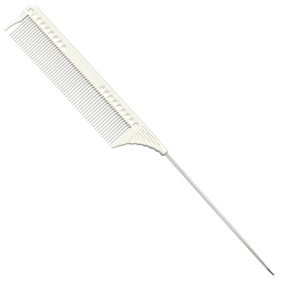 Profesionální tupírovací hřeben JRL Pin tail comb J102 - bílý