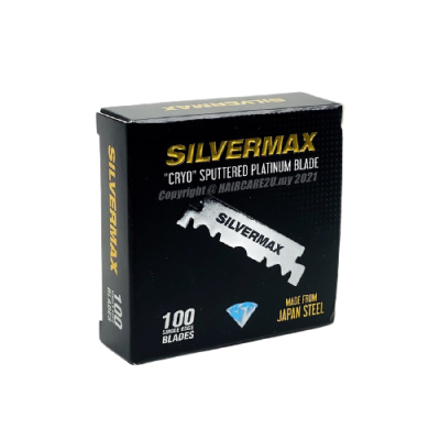 Poloviční žiletky na holení SILVERMAX Single edge 100 ks