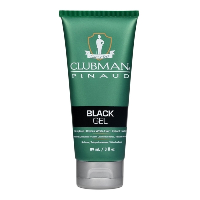Barva na vlasy a vousy CLUBMAN Pinaud Black gel - černá 89 ml