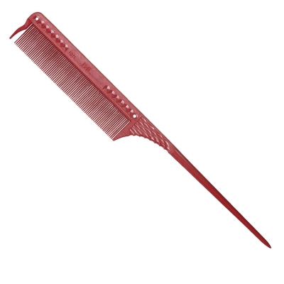 Profesionální tupírovací hřeben JRL Fine teeth tail comb J101 - červený