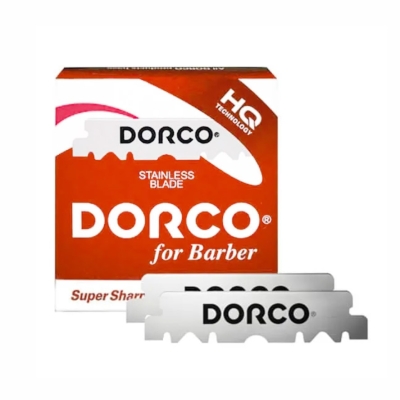 Poloviční žiletky na holení DORCO For barber Prime red Single edge 100 ks