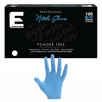 Modré profesionální nitrilové rukavice ELEGANCE Nitrile gloves Blue 100 ks