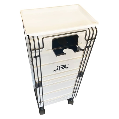 Kadeřnický pojízdný vozík JRL Barber trolley White