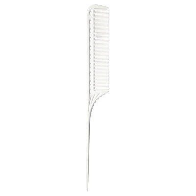 Tupírovací hřeben se špičkou Y.S. PARK Tail comb YS-101 - bílý