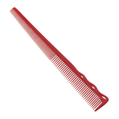 Zužující se pánský hřeben trojúhelník Y.S. PARK Barber comb YS-254 - červený