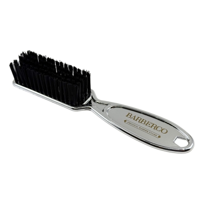 Stříbrný kartáč na fade BARBERCO Silver fade brush