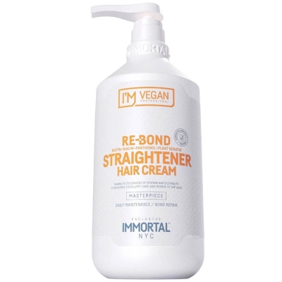 Krém na rovnání vlasů IMMORTAL VEGAN Re-Bond Straightener hair cream 1000 ml