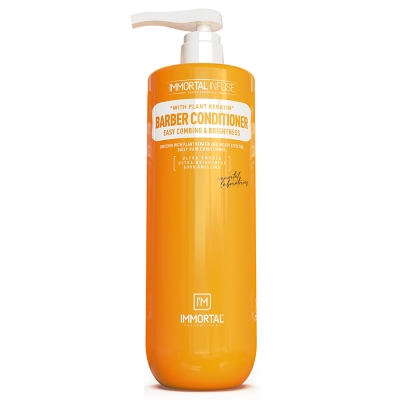 Profesionální kondicionér na vlasy s keratinem IMMORTAL Infuse Barber smoother 1000 ml