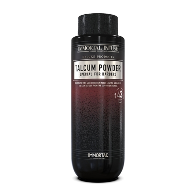Tělový pudr IMMORTAL Infuse Talcum powder special for barbers 180 g