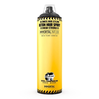 Silně fixační lak na vlasy s keratinem IMMORTAL Infuse Beton Mega strong hair spray 500 ml