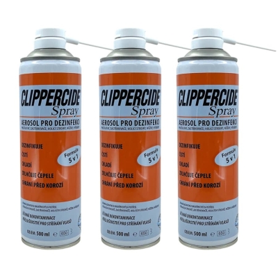 AKCE 2+1 ZDARMA - Dezinfekční sprej na strojky 5v1 CLIPPERCIDE Aerosol spray 3 x 500 ml