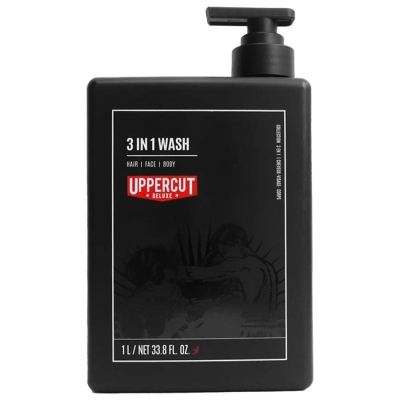 Mycí gel na tělo, obličej a vlasy UPPERCUT Deluxe 3 in 1 wash 1000 ml