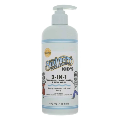 Dětský sprchový gel, šampon a kondicionér SUAVECITO Kid's 3-in-1 Shampoo, Conditioner, Body wash 473 ml