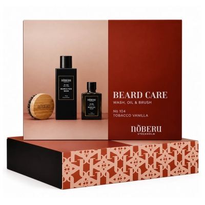 Sada na vousy s kartáčem NOBERU Giftbox Beard care