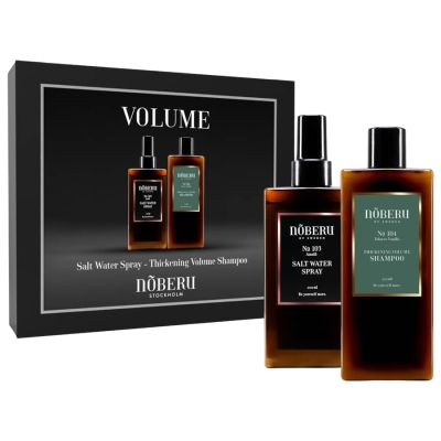 Sada sea salt spreje a šamponu pro objem vlasů NOBERU Giftbox Volume