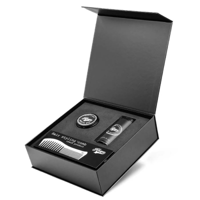 Dárková kazeta KAAPO - Pudr a hřeben na vlasy a vosk na vousy