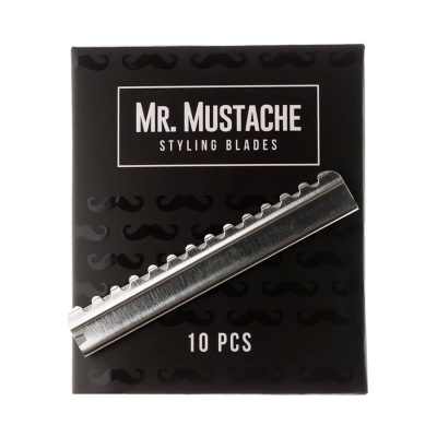 Efilační žiletky MR. MUSTACHE Styling blades 10 ks