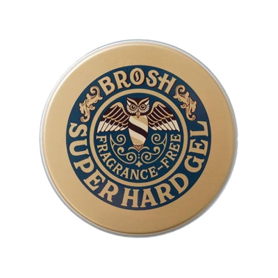 Silný gel na vlasy bez parfemace BROSH Mini Super hard gel Fragrance free 70 g