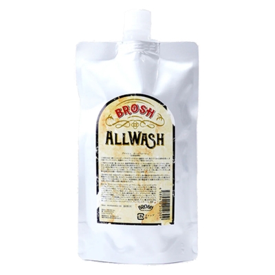 Mycí gel na vlasy, tvář a tělo BROSH All wash 3 in 1 Hair, Face & Body - Wood seed Refill 380 ml