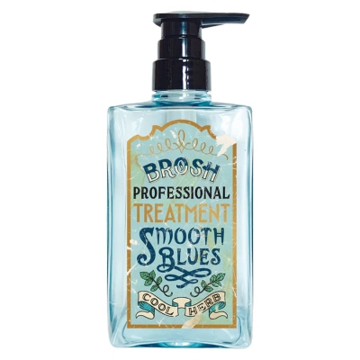 Pečující šampon na vlasy BROSH Hair treatment - Smooth blues 400 ml