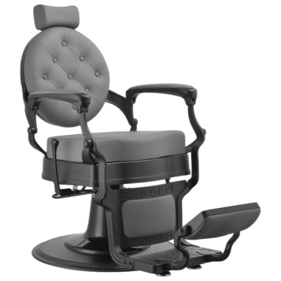Luxusní barber křeslo BUZZ BLACK Gray chair