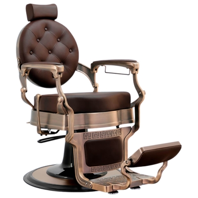 Luxusní barber křeslo BUZZ BRONZE Dark brown chair