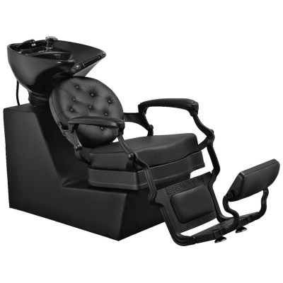 Stylový barber mycí box RANCH BLACK shampoo unit