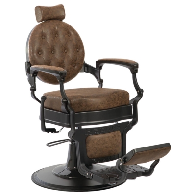 Vintage barber křeslo BUZZ BLACK Old brown chair