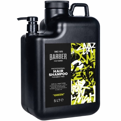 Šampon na vlasy bez parabenů MARMARA BARBER Professional hair shampoo Green 5000 ml
