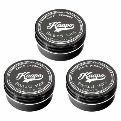 AKCE 2+1 ZDARMA - Vosk na vousy KAAPO Beard wax 3 x 50 ml