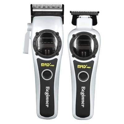 Sada střihacího a konturovacího strojku MRD Pro Vector clipper & trimmer - White combo set