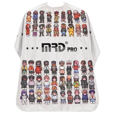 Barber pláštěnka pro zákazníka MRD Professional Cutting cape White