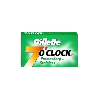 Půlené žiletky na holení GILLETE 7 O'Clock Super Stainless 10 ks