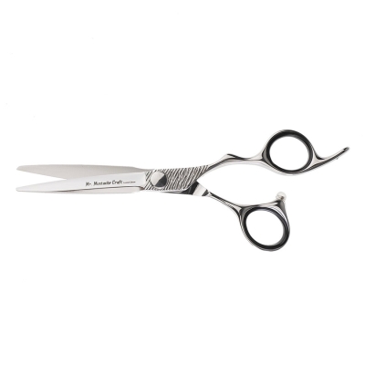 Kadeřnické nůžky MR. MUSTACHE Craft Silver - 5,5" / 6,0" / 6,5"