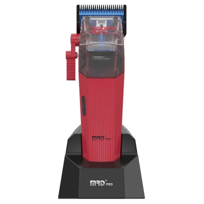 Profesionální střihací strojek MRD Pro Cyborg Track clipper - Burgundy Red