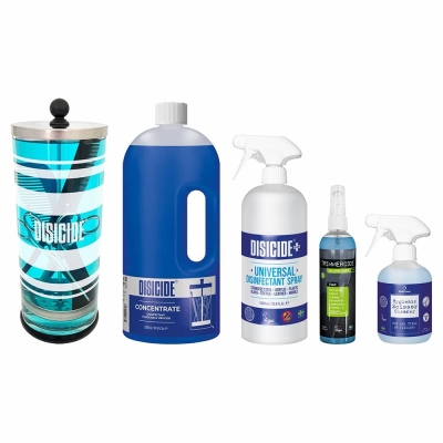 Základní dezinfekční sada pro barber shopy DISICIDE Barbershop essential disinfection kit