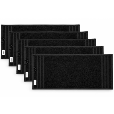 Černé barber ručníky BARBERCO Premium towels - 5 ks