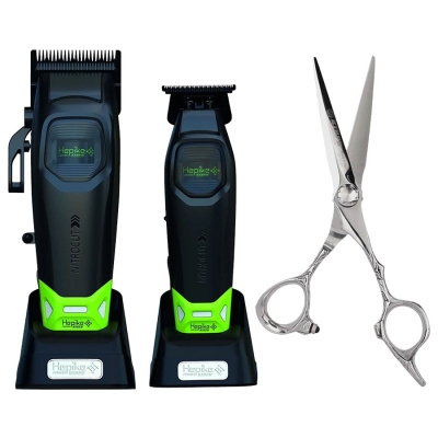 Sada strojků HEPIKE Nitrocut Clipper & Trimmer + nůžky KIEPE Monster Cut ZDARMA