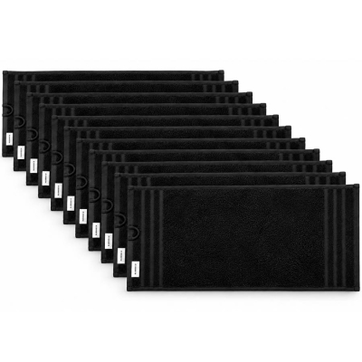 Černé barber ručníky BARBERCO Premium towels - 10 ks