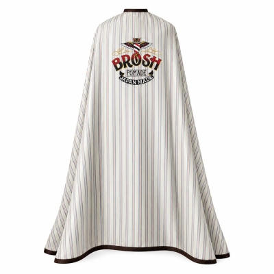 Prémiový holičský plášť BROSH Classical stripes cutcloth