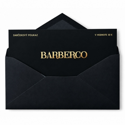 Luxusní dárkový poukaz BARBERCO 50 €