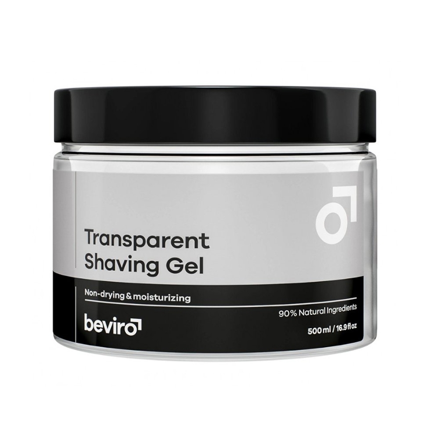 Gel na holení BEVIRO Transparent shaving gel 500 ml