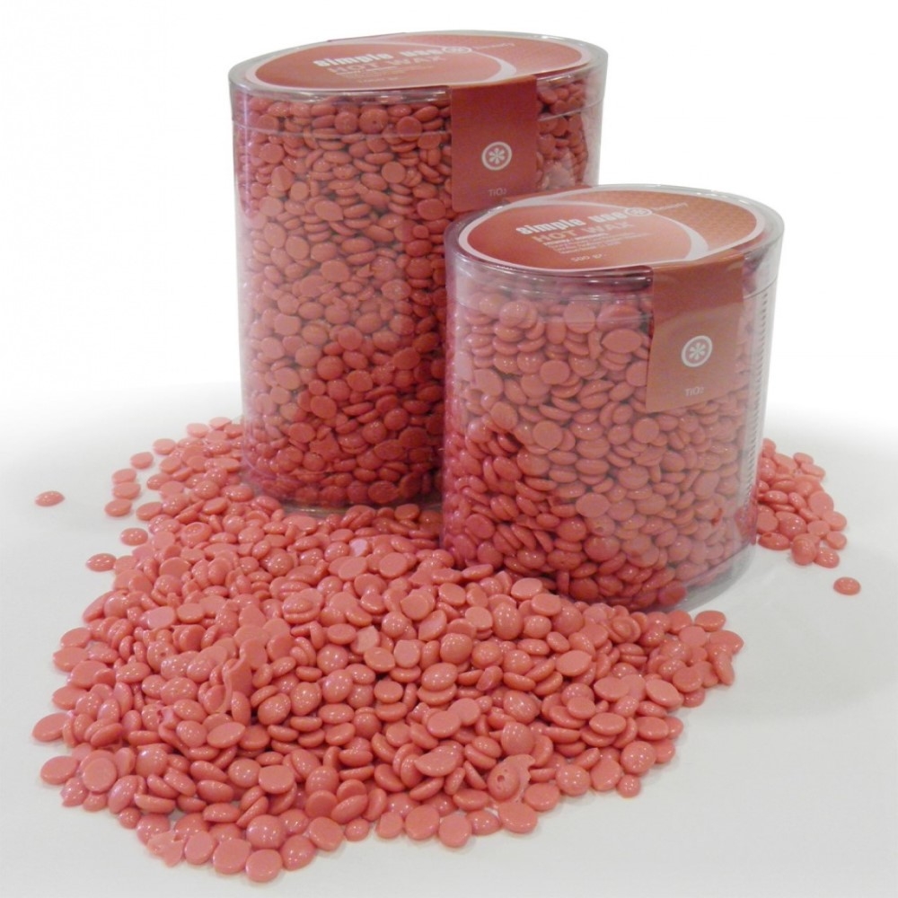 Depilační vosková zrnka SIMPLE USE růžová 500 g